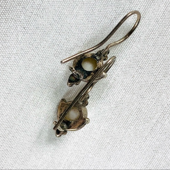 Boho style pearl dangle earring - Picture 5 of 7